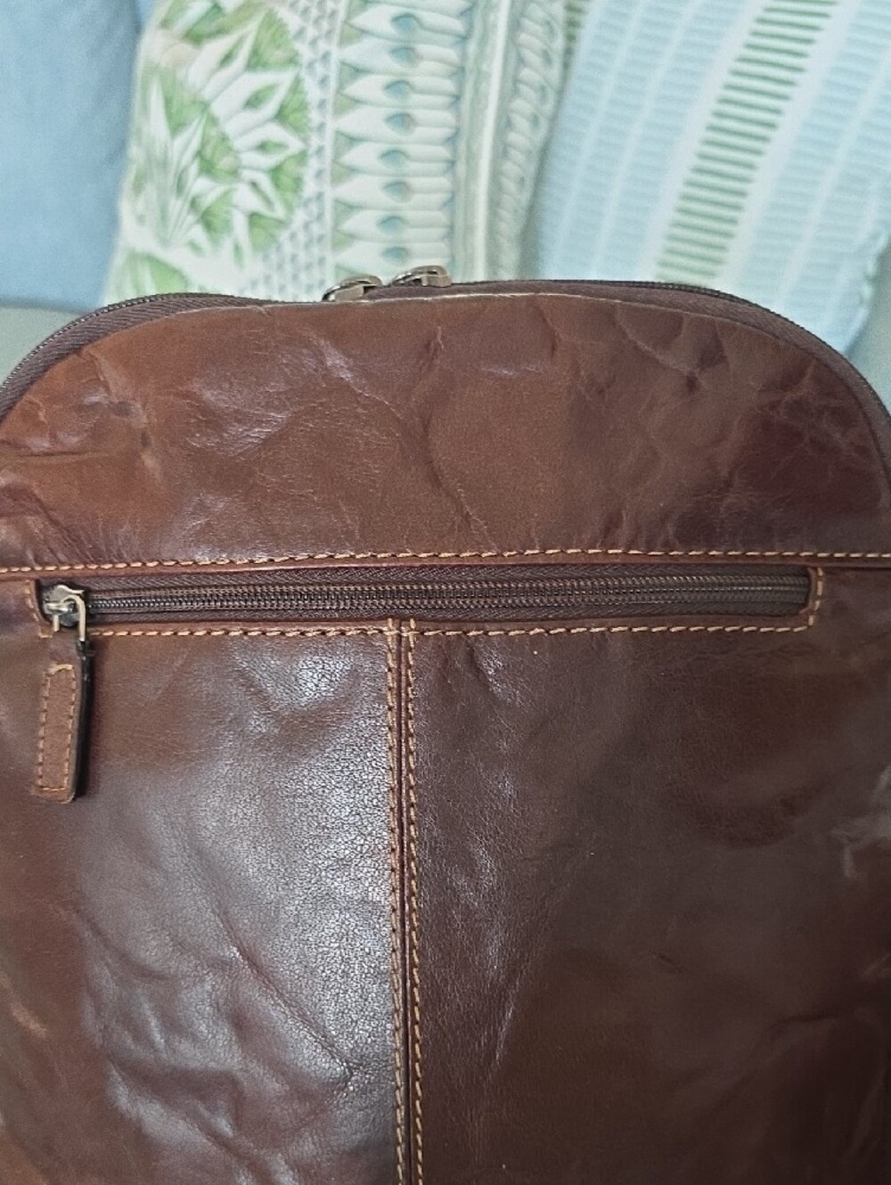 Jack Georges Small Brown Leather Backpack — Women - Picture 3 of 15